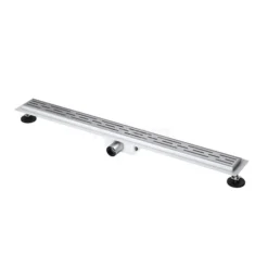 Douchegoot Met Flensrand 90cm Gestreept Rooster Rvs