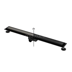 Douchegoot Met Flensrand 90cm Tegel- En Plaatrooster Zwart