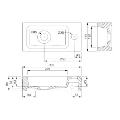 Badkamer Verkoop -Badkamer Verkoop fonteintje wc clasico keramiek mat wit kraangat rechts k110 1065mw 1