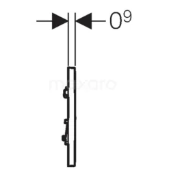 Geberit Bedieningspaneel Urinoir | Sigma 01 Chroom Glans -Badkamer Verkoop geberit bedieningspaneel urinoir sigma 01 chroom glans 911011010 2