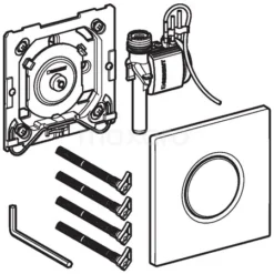 Geberit Bedieningspaneel Urinoir | Sigma 01 Chroom Glans -Badkamer Verkoop geberit bedieningspaneel urinoir sigma 01 chroom glans 911011010 3
