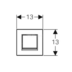 Geberit Bedieningspaneel Urinoir | Type 30 Chroom Glans -Badkamer Verkoop geberit bedieningspaneel urinoir type 30 chroom glans 911013587 4