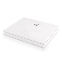 Hoge Douchebak 120x100cm Rechthoek Acryl Hoogglans Wit