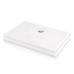 Hoge Douchebak 120x80cm Rechthoek Acryl Hoogglans Wit