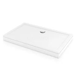 Hoge Douchebak 140x90cm Rechthoek SMC Hoogglans Wit