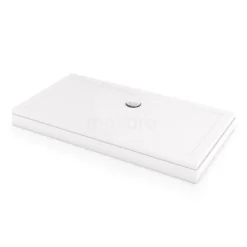 Hoge Douchebak 150x80cm Rechthoek Acryl Hoogglans Wit