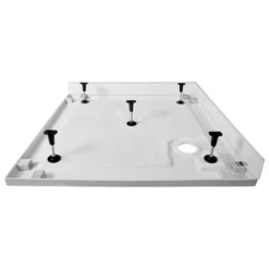 Hoge Douchebak 80x80cm Vierkant Acryl Hoogglans Wit -Badkamer Verkoop hoge douchebak 80x80cm vierkant acryl hoogglans wit dbas0808 h 4