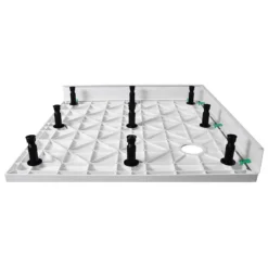 Hoge Douchebak 80x80cm Vierkant SMC Hoogglans Wit -Badkamer Verkoop hoge douchebak 80x80cm vierkant smc hoogglans wit dbss0808 h 4