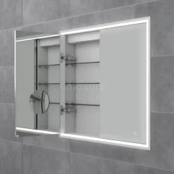 Inbouw Spiegelkast Met Verlichting Trento 80x70cm Spiegelverwarming En Stopcontact -Badkamer Verkoop inbouw spiegelkast met verlichting trento 80x70cm spiegelverwarming en stopcontact k40 0800 55504 2