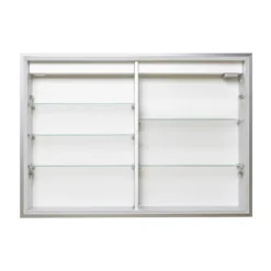 Inbouw Spiegelkast Met Verlichting Trento 80x70cm Spiegelverwarming En Stopcontact -Badkamer Verkoop inbouw spiegelkast met verlichting trento 80x70cm spiegelverwarming en stopcontact k40 0800 55504 5