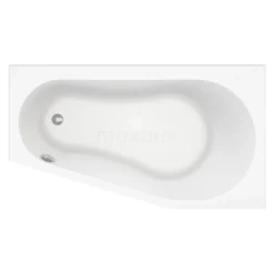 Isola Hoekbad | 160x90cm Acryl Glans Wit Rechts