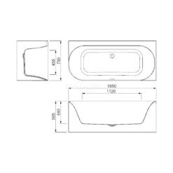 Isonzo Hoekbad | 165x75cm Acryl Glans Wit Rechts -Badkamer Verkoop isonzo hoekbad 165x75cm acryl glans wit rechts vsa76r 7