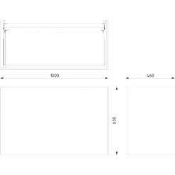 Modulo Badkamermeubel Met Wastafel | 100 Cm Eiken Vlak Front Solid Surface 2 Lades Onder Elkaar -Badkamer Verkoop modulo badkamermeubel met wastafel 100 cm eiken vlak front solid surface 2 lades onder elkaar bmw17 02814 6