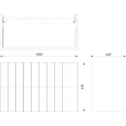 Modulo Badkamermeubel Met Wastafel | 100 Cm Mat Zwart Lamel Front Mineraalmarmer 2 Lades Onder Elkaar -Badkamer Verkoop modulo badkamermeubel met wastafel 100 cm mat zwart lamel front mineraalmarmer 2 lades onder elkaar bmw17 00508 6