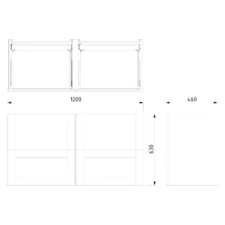 Modulo Badkamermeubel Met Wastafel | 120 Cm Eiken Kader Front Natuursteen 4 Lades -Badkamer Verkoop modulo badkamermeubel met wastafel 120 cm eiken kader front natuursteen 4 lades bmw18 00408 7