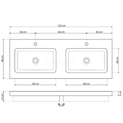 Modulo Badkamermeubel Met Wastafel | 120 Cm Lichtbruin Eiken Greeploos Front Natuursteen 3 Lades -Badkamer Verkoop modulo badkamermeubel met wastafel 120 cm lichtbruin eiken greeploos front natuursteen 3 lades bmw19 02139 4