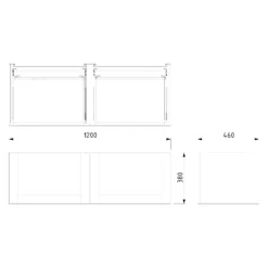 Modulo Badkamermeubel Met Wastafel | 120 Cm Lichtbruin Eiken Kader Front Natuursteen 2 Lades Naast Elkaar -Badkamer Verkoop modulo badkamermeubel met wastafel 120 cm lichtbruin eiken kader front natuursteen 2 lades naast elkaar bmw12 00304 7