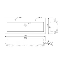 Modulo Badkamermeubel Met Wastafel | 120 Cm Mat Wit Lamel Front Beton 2 Lades Onder Elkaar -Badkamer Verkoop modulo badkamermeubel met wastafel 120 cm mat wit lamel front beton 2 lades onder elkaar bmw17 02550 6