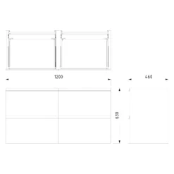 Modulo Badkamermeubel Met Wastafel | 120 Cm Taupe Greeploos Front Solid Surface 4 Lades -Badkamer Verkoop modulo badkamermeubel met wastafel 120 cm taupe greeploos front solid surface 4 lades bmw18 00922 5