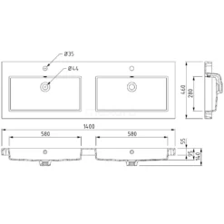 Modulo Badkamermeubel Met Wastafel | 140 Cm Donkergrijs Lamel Front Mineraalmarmer 2 Lades Naast Elkaar -Badkamer Verkoop modulo badkamermeubel met wastafel 140 cm donkergrijs lamel front mineraalmarmer 2 lades naast elkaar bmw12 00472 5