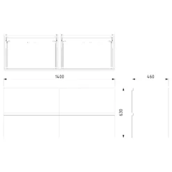 Modulo Badkamermeubel Met Wastafel | 140 Cm Eiken Greeploos Front Mineraalmarmer 4 Lades -Badkamer Verkoop modulo badkamermeubel met wastafel 140 cm eiken greeploos front mineraalmarmer 4 lades bmw18 01011 4
