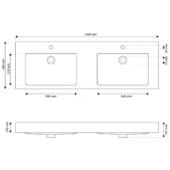 Modulo Badkamermeubel Met Wastafel | 140 Cm Eiken Vlak Front Mineraalmarmer 4 Lades -Badkamer Verkoop modulo badkamermeubel met wastafel 140 cm eiken vlak front mineraalmarmer 4 lades bmw18 00529 5