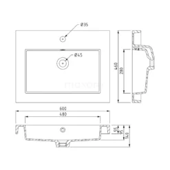 Modulo Badkamermeubel Met Wastafel | 60 Cm Mat Wit Greeploos Front Mineraalmarmer 1 Lade -Badkamer Verkoop modulo badkamermeubel met wastafel 60 cm mat wit greeploos front mineraalmarmer 1 lade bmw11 00201 5