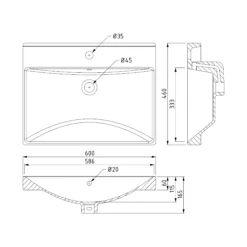 Modulo Badkamermeubel Met Wastafel | 60 Cm Mat Wit Vlak Front Keramiek 2 Lades Onder Elkaar -Badkamer Verkoop modulo badkamermeubel met wastafel 60 cm mat wit vlak front keramiek 2 lades onder elkaar bmw17 02933 5