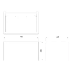 Modulo Badkamermeubel Met Wastafel | 70 Cm Hoogglans Zwart Greeploos Front Keramiek 1 Lade -Badkamer Verkoop modulo badkamermeubel met wastafel 70 cm hoogglans zwart greeploos front keramiek 1 lade bmw11 00730 6
