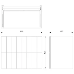 Modulo Badkamermeubel Met Wastafel | 80 Cm Hoogglans Wit Lamel Front Keramiek 2 Lades Onder Elkaar -Badkamer Verkoop modulo badkamermeubel met wastafel 80 cm hoogglans wit lamel front keramiek 2 lades onder elkaar bmw17 02963 6