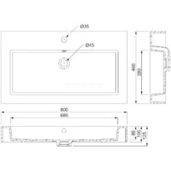 Modulo Badkamermeubel Met Wastafel | 80 Cm Hoogglans Zwart Front Mineraalmarmer Wastafel Met Blad -Badkamer Verkoop modulo badkamermeubel met wastafel 80 cm hoogglans zwart front mineraalmarmer wastafel met blad bmw10 00006 2