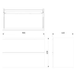 Modulo Badkamermeubel Met Wastafel | 90 Cm Mat Wit Greeploos Front Keramiek 2 Lades Onder Elkaar -Badkamer Verkoop modulo badkamermeubel met wastafel 90 cm mat wit greeploos front keramiek 2 lades onder elkaar bmw17 02106 6