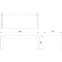 Modulo Plato Badkamermeubel Voor Waskom | 100 Cm Lichtbruin Eiken Kader Front Mat Wit Blad 1 Lade -Badkamer Verkoop modulo plato badkamermeubel voor waskom 100 cm lichtbruin eiken kader front mat wit blad 1 lade bmk11 01332 5