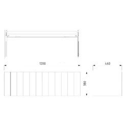 Modulo Plato Badkamermeubel Voor Waskom | 120 Cm Donkergrijs Lamel Front Middengrijs Blad 1 Lade -Badkamer Verkoop modulo plato badkamermeubel voor waskom 120 cm donkergrijs lamel front middengrijs blad 1 lade bmk11 00874 6