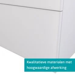 Modulo Plato Badkamermeubel Voor Waskom | 120 Cm Mat Wit Vlak Front Middengrijs Blad 1 Lade -Badkamer Verkoop modulo plato badkamermeubel voor waskom 120 cm mat wit vlak front middengrijs blad 1 lade bmk11 00717 3