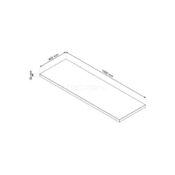 Modulo Plato Badkamermeubel Voor Waskom | 140 Cm Mat Zwart Vlak Front Mat Zwart Blad 2 Lades Naast Elkaar -Badkamer Verkoop modulo plato badkamermeubel voor waskom 140 cm mat zwart vlak front mat zwart blad 2 lades naast elkaar bmk12 00023 5