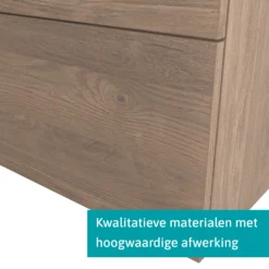 Modulo Plato Badkamermeubel Voor Waskom | 60 Cm Middenbruin Eiken Vlak Front Donkergrijs Beton Blad 1 Lade -Badkamer Verkoop modulo plato badkamermeubel voor waskom 60 cm middenbruin eiken vlak front donkergrijs beton blad 1 lade bmk11 01401 3