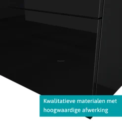 Modulo Plato Badkamermeubel Voor Waskom | 80 Cm Hoogglans Zwart Vlak Front Donkergrijs Beton Blad 1 Lade -Badkamer Verkoop modulo plato badkamermeubel voor waskom 80 cm hoogglans zwart vlak front donkergrijs beton blad 1 lade bmk11 00984 3