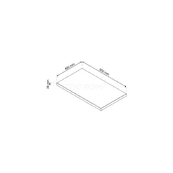 Modulo Plato Badkamermeubel Voor Waskom | 80 Cm Lichtgrijs Eiken Kader Front Donkergrijs Blad 1 Lade -Badkamer Verkoop modulo plato badkamermeubel voor waskom 80 cm lichtgrijs eiken kader front donkergrijs blad 1 lade bmk11 01204 5