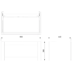 Modulo Plato Badkamermeubel Voor Waskom | 80 Cm Lichtgrijs Eiken Kader Front Middenbruin Eiken Blad 1 Lade -Badkamer Verkoop modulo plato badkamermeubel voor waskom 80 cm lichtgrijs eiken kader front middenbruin eiken blad 1 lade bmk11 01212 6