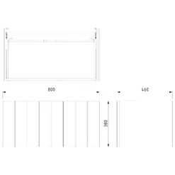 Modulo Plato Badkamermeubel Voor Waskom | 80 Cm Middengrijs Lamel Front Donkergrijs Blad 1 Lade -Badkamer Verkoop modulo plato badkamermeubel voor waskom 80 cm middengrijs lamel front donkergrijs blad 1 lade bmk11 00334 6