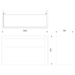 Modulo Slim Badkamermeubel Met Wastafel | 100 Cm Middenbruin Eiken Kader Front Keramiek 2 Lades Onder Elkaar -Badkamer Verkoop modulo slim badkamermeubel met wastafel 100 cm middenbruin eiken kader front keramiek 2 lades onder elkaar bmw37 00570 6