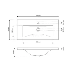 Modulo Slim Badkamermeubel Met Wastafel | 80 Cm Eiken Greeploos Front Keramiek 2 Lades Onder Elkaar -Badkamer Verkoop modulo slim badkamermeubel met wastafel 80 cm eiken greeploos front keramiek 2 lades onder elkaar bmw37 00782 5