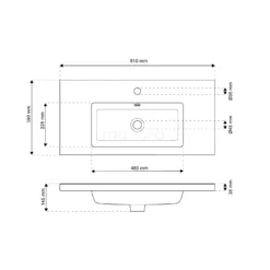 Modulo Slim Badkamermeubel Met Wastafel | 80 Cm Middenbruin Eiken Greeploos Front Keramiek 2 Lades Onder Elkaar -Badkamer Verkoop modulo slim badkamermeubel met wastafel 80 cm middenbruin eiken greeploos front keramiek 2 lades onder elkaar bmw37 00738 3