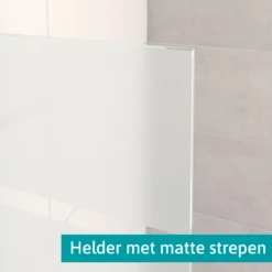 Pearl Inloopdouche | 120x90 Cm Mat Zwart Helder Met Matte Strepen 2 Vaste Wanden -Badkamer Verkoop pearl inloopdouche 120x90 cm mat zwart helder met matte strepen 2 vaste wanden ipb1209706m 6