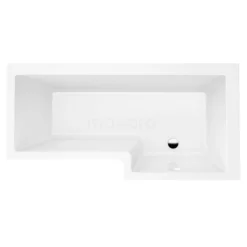 Pianosa Hoekbad | 160x85cm Acryl Glans Wit Rechts