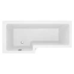 Pianosa Hoekbad | 180x85cm Acryl Glans Wit Links