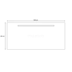 Primo Badkamerspiegel Met Ledverlichting | 130x60cm -Badkamer Verkoop primo badkamerspiegel met ledverlichting 130x60cm m31 1300 45500 3