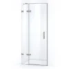 Quartz Douchedeur | 90 Cm Rvs Helder Glas Draaideur