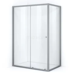 Ruby Allure Douchecabine | 130x100 Cm Chroom Helder Glas Schuifdeur Rechthoek